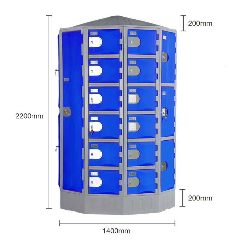 Toppla hdpe circle outdoor locker